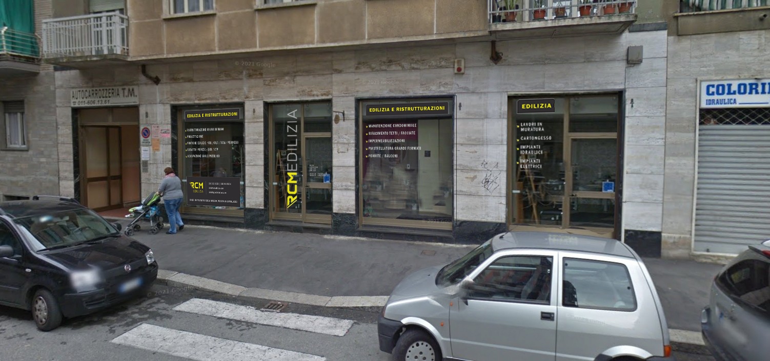 Showroom RCM Edilizia in allestimento